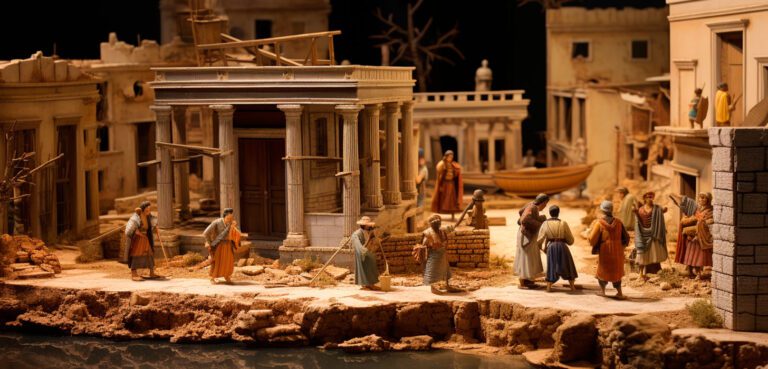 diorama antigua grecia