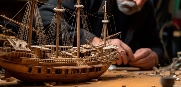 maqueta galeon antiguo