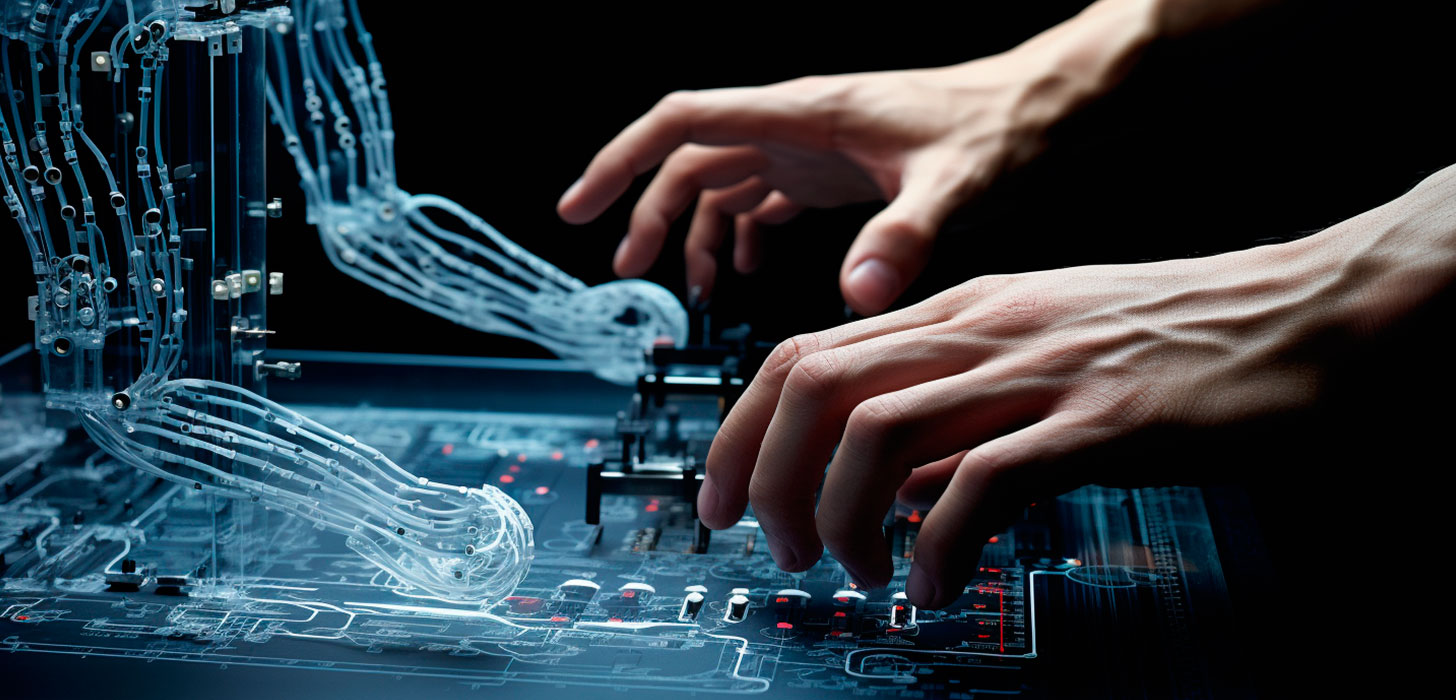 Maqueta interactiva futurista