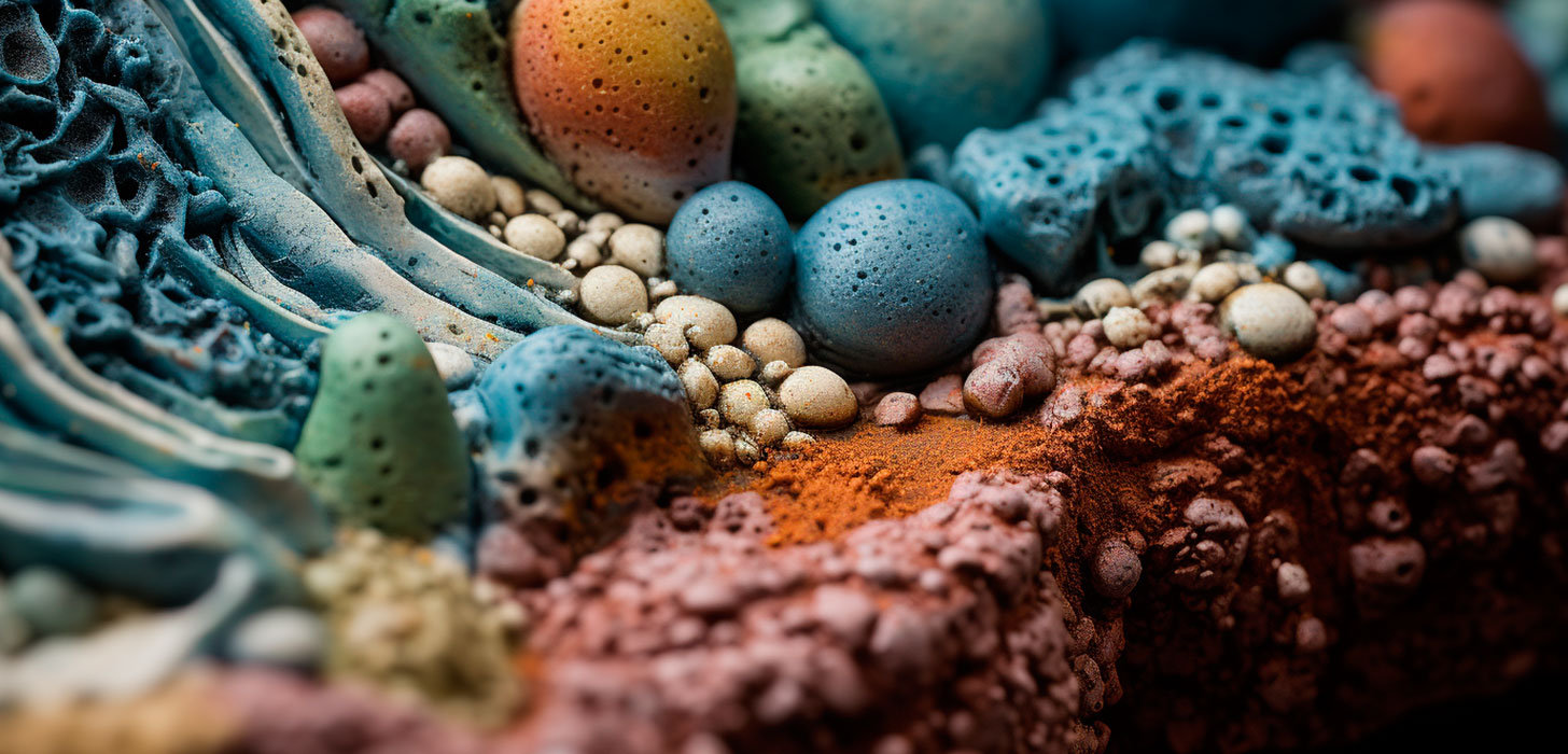 zoom de materiales de maquetismo de cerca