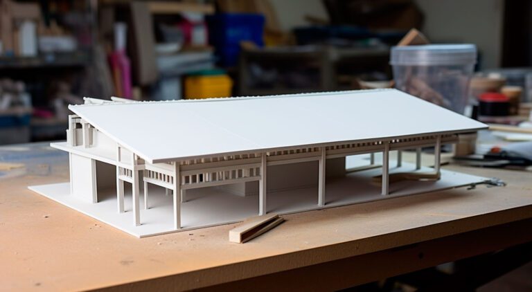 maqueta construida en pvc espumado