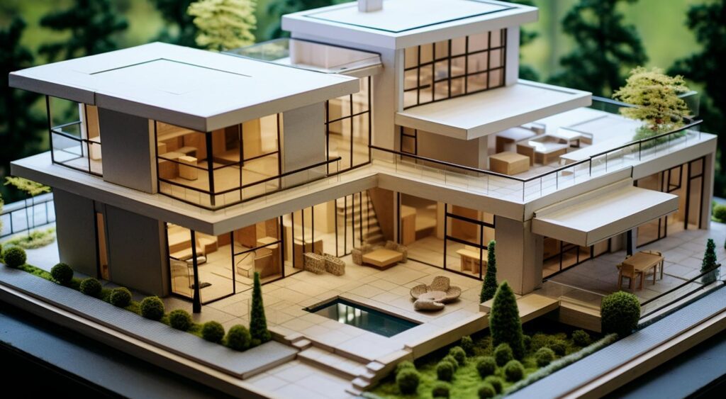 maqueta paisajismo contemporáneo