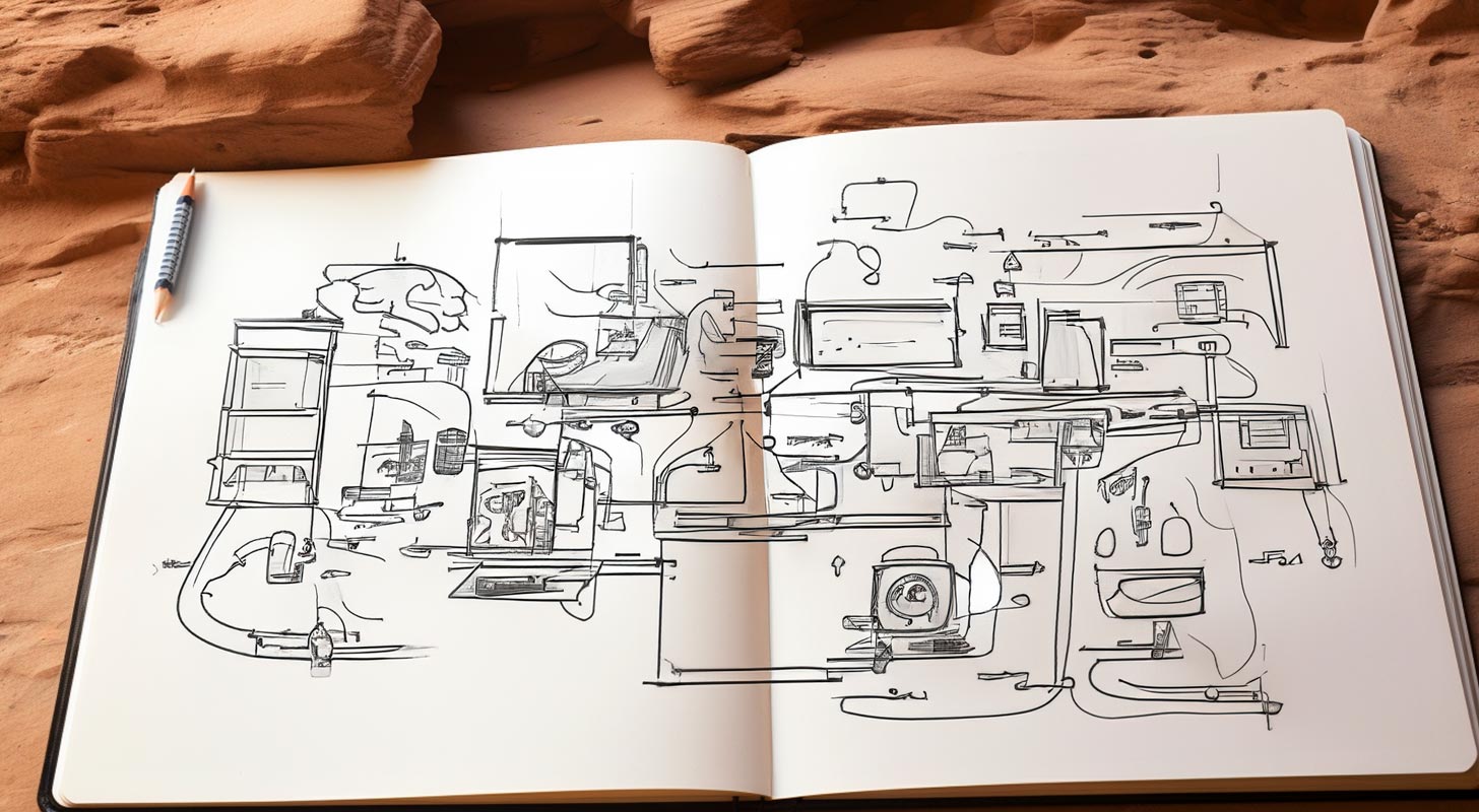 maqueta de tecnología diseño
