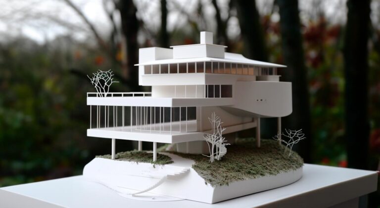 Maqueta conceptual casa blanca