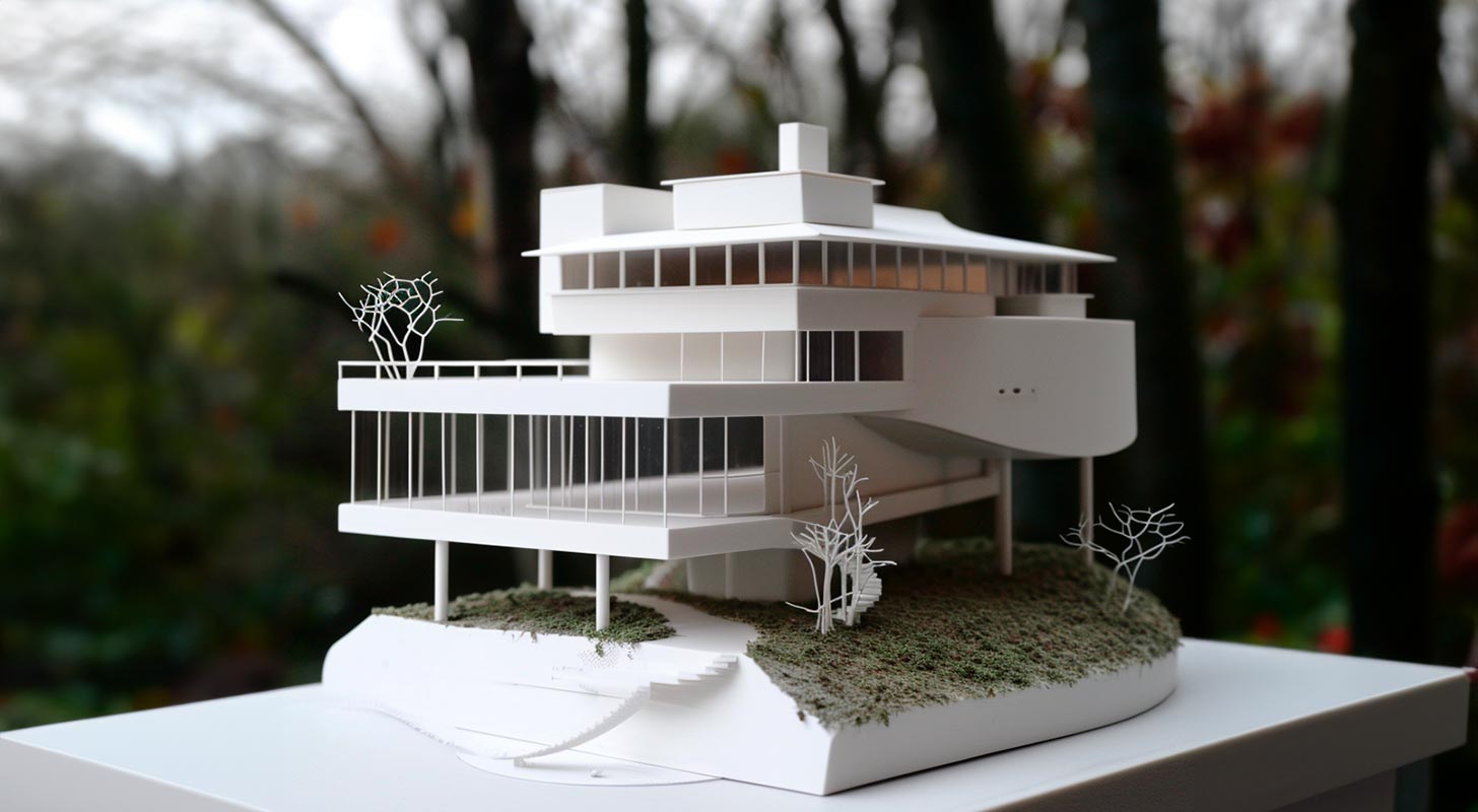 Maqueta conceptual casa blanca