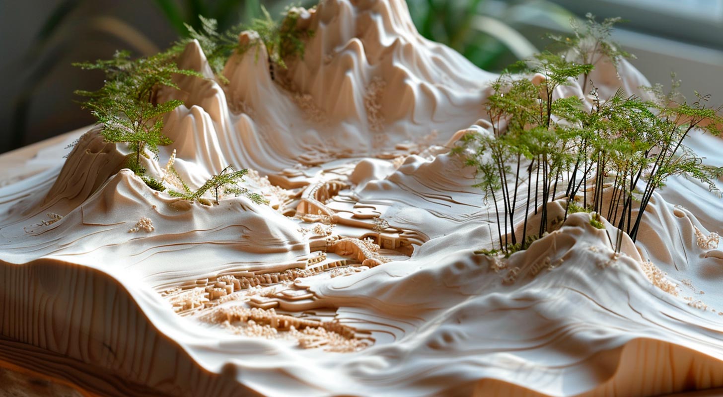 Maqueta conceptual geológica