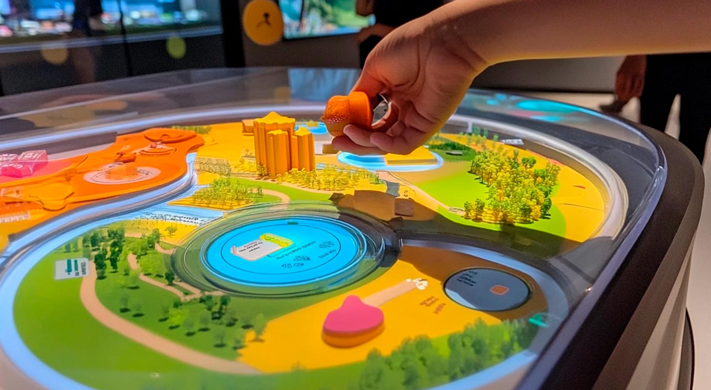 Maqueta interactiva con sensores nfc