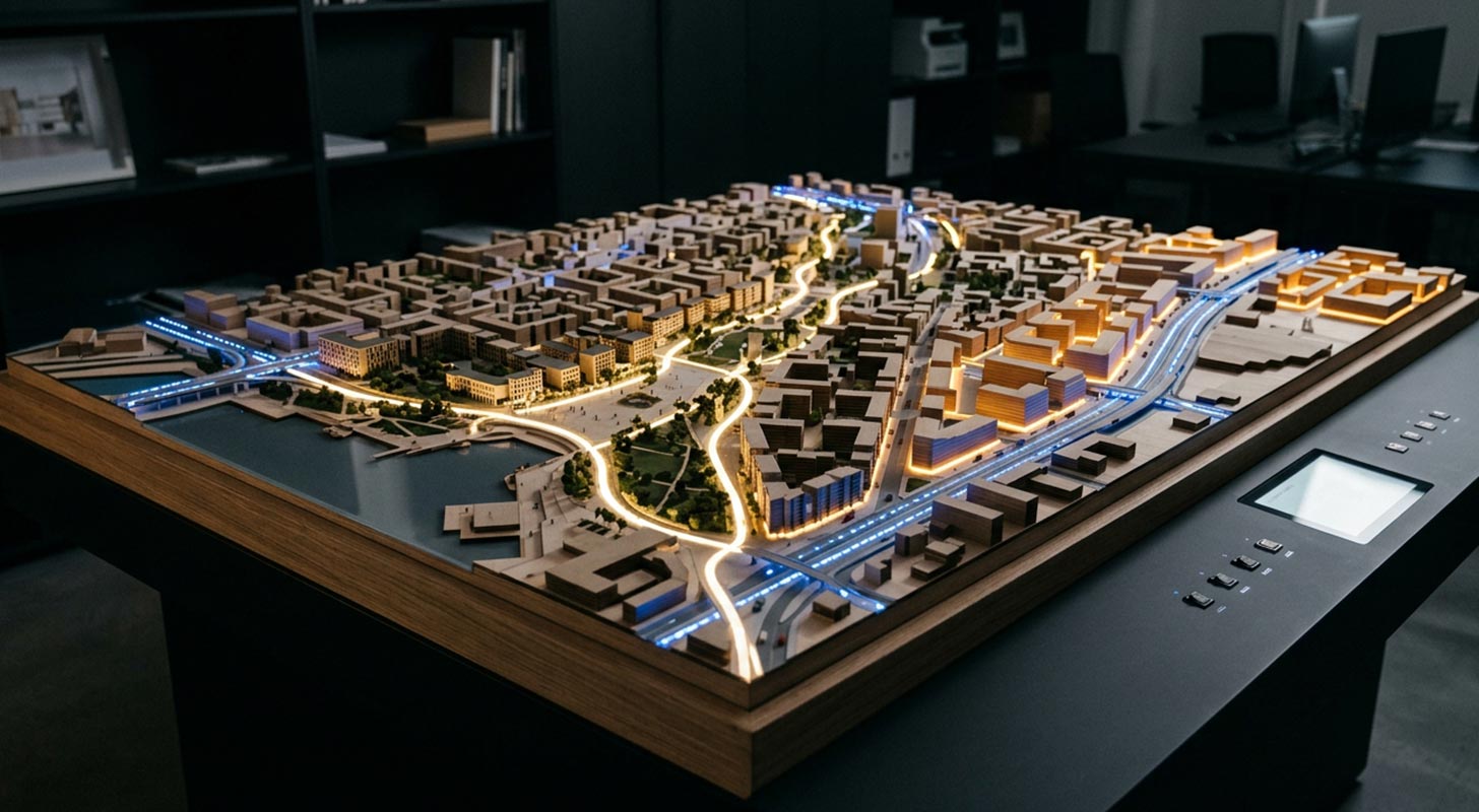 Maqueta urbanística